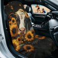 thumbnail image 2 of ZUXONGSY Car Seat Cover Towel Cow Sunflower Print Protection for Front Bucket Seats Sweat Athletic Running Towel Seat Covers Seat Protector for Dog, Pets, 2 of 8