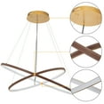 thumbnail image 4 of C Cattleya Modern 38-Watt 2-Light Tiered Integrated LED Rings Chandelier, 4 of 6