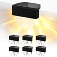 thumbnail image 1 of Juego de luces de escalera solar LTTENY, paquete de 6, batería de 120 mah/piezas, panel solar de si Ltteny luz solar, 1 of 5