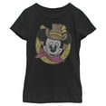 thumbnail image 4 of Disney Characters Cowboy Mickey Girl's Solid Crew Tee, Black, Medium, 4 of 4