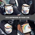 thumbnail image 7 of Qxltty Elephant Color Spraying Car Trash Can with Lid Vehicle Backseat Hanging Leak Proof Storage Bin, 7 of 7