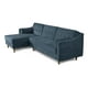 thumbnail image 3 of Sofá Cama Modular Reversible de Velvet Olivo Beehive Memory Foam Modelo Mondlak Makora, 3 of 8