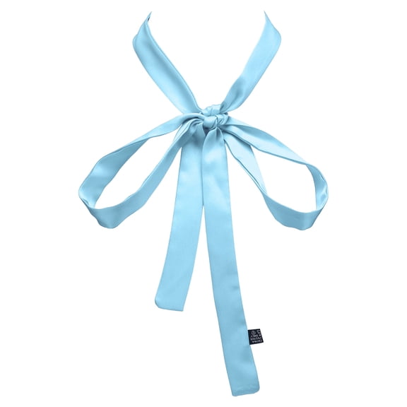 Fashion Scarves for Women, Silky Satin Head Scarf 63" x 1", Sky Blue
