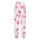 thumbnail image 3 of Pantalones largos para niños y niñas con estampado de cintura elástica y cordón con bolsillo, pantalones largos de cintura alta, pantalones de algodón para niña, 3 of 4