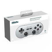 8BitDo SN30 Pro Bluetooth Controller ، Hall Hall Joystick Update ، متوافق مع Switch ، PC ، macOS ، Android ، Steam Deck & Raspberry Pi (Gray)