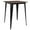 Black, variant on Flash Furniture 31.5" Square Black Metal Indoor Bar Height Table with Walnut Rustic Wood Top