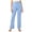 Sky Blue, variant on Kureaily Women's Solid Color Cotton Casual Pants With Drawstring Waist And Pleated Linen Blend Trousers Women Lightweight Pants