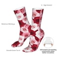 thumbnail image 4 of Xecao Rose Print Fashion No Heel Casual Crew Socks Cushioned Breathable for Men Women - Moisture wicking,Not easy to fade Suitable for daily, 4 of 7