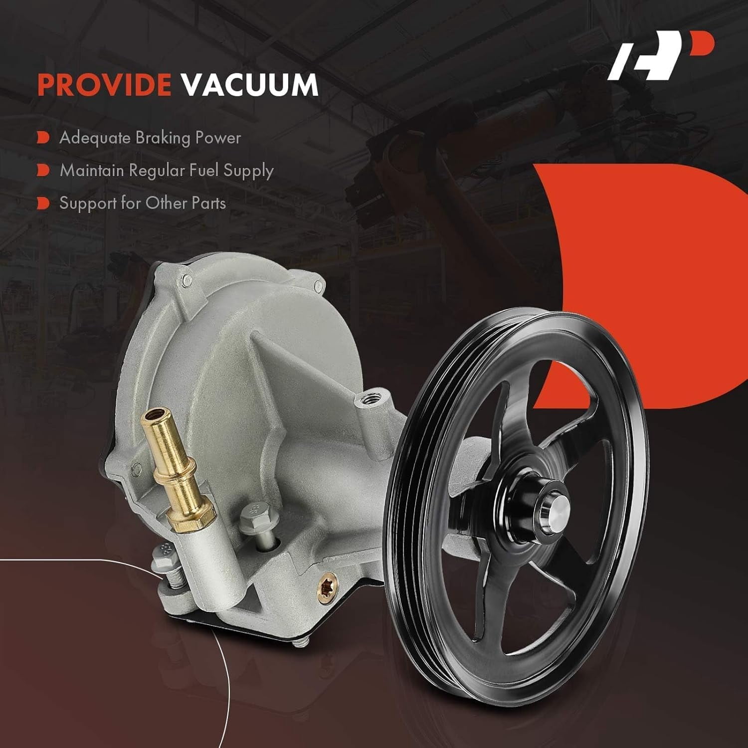 A-Premium Vacuum Pump Compatible with Select Cadillac, Chevy and GMC Models - Escalade, Escalade ESV, Silverado 1500, Silverado 1500 LD, Suburban, Tahoe, Sierra 1500, Sierra 1500 Limited, Yukon XL