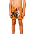 thumbnail image 6 of Boys and Girls Summer Swim Trunks with Cute Print, Breathable Solid Color Pocket Shorts for Beach and Pool, 6 of 9