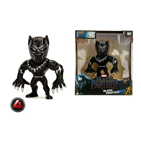 Metalfigs 4 Inch Black Panther Die Cast Figure by Jada Toys