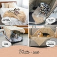 thumbnail image 3 of Best Friends by Sheri Calming Shag Dog Blanket – Ultra Soft Faux Fur Pet Throw, Anxiety-Relief, Lightweight Warm Bed Cover for Dogs and Cats, Machine Washable, Taupe, 30" x 40", 3 of 7