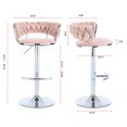 thumbnail image 6 of Chrome Base Bar Stools, Mechanical Lifting, Comfortable Seating / Great for Bar Front Resting, 6 of 7