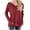Burgundy, variant on IROINNID Women's Fall Tops Long Sleeve Oversized Base Shirts Solid Workout Sweatshirts Casual Basic V-Neck Loose Fit Pullover with Pocket,Green