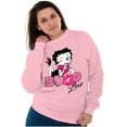 thumbnail image 3 of Vintage Betty Boop Cartoon Love Women Crewneck Sweatshirt Brisco Brands S, 3 of 5