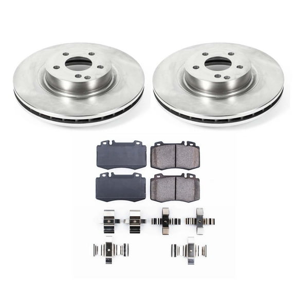 Ultimate Brakes Front Ceramic Brake Pad and Rotor Kit with Hardware WM80774