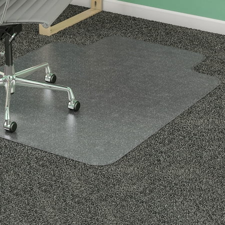 Lorell Chair Mat for Medium Pile Carpet, Rectangular with (Best Chair Mat For High Pile Carpet)