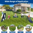 thumbnail image 4 of Enyopro Backyard Swing Sets for Outside, 440lbs Swing Set with Slide, Saucer Swing, Face-to-Face Swing, Basketball Hoop and Soccer Net, Outdoor Playground Playset for 3+ Kids, Blue, 4 of 8