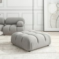 thumbnail image 6 of Marcel 36" Modular Modern Cocktail Ottoman Pebble Gray Corduroy, 6 of 8