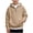 Khaki, variant on Nwiuh Boys Quarter Zip Hoodies - Waffle Knit Kids Long Sleeve Hooded Sweatshirts Teens Pullover Tops Clothes (Green, 3-4 Years)