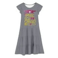 thumbnail image 3 of Robes pour Filles Cuhk Robe Imprimée à Manches Volantées pour Enfants pour la Saison des Remises de Diplômes, pour le Quotidien et les Activités Extérieures, Coupe Confortable, 3 of 3