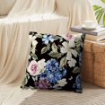thumbnail image 3 of LALILO Throw Pillow Covers Water Color With Flowers Rose Iris And Cushion Cover 18" x 18", 2 Pack, 3 of 6