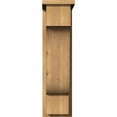 thumbnail image 2 of 8"W x 14"D x 30"H Newport Rough Sawn Corbel w/Backplate, Western Red Cedar, 2 of 9
