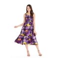 thumbnail image 1 of Robe Hawaïenne Élastique Luau Coucher de Soleil Violet, 1 of 4