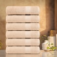 thumbnail image 2 of Ample Decor Bathroom Hand Towels 100% Cotton 18X28 inch -6pc Beige, 2 of 5