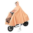 thumbnail image 4 of Poncho de Pluie pour Cyclomoteur, Léger Portable Imperméable à Capuche Longue Cape de Pluie Réutilisable pour Hommes Femmes pour Extérieur, 4 of 8