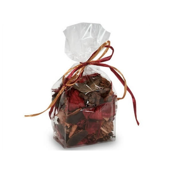 Pack Of 100, Solid Cello Bags 3.5 X 2.25 X 9.75" Clear Gusset Style Cello Bags 1.2 Mil For Cups, Mug, Candle, Gift & Food Item