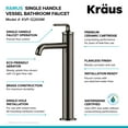 thumbnail image 5 of Ramus™ Single Handle Vessel Bathroom Sink Faucet with Pop-Up Drain in Gunmetal, 5 of 10