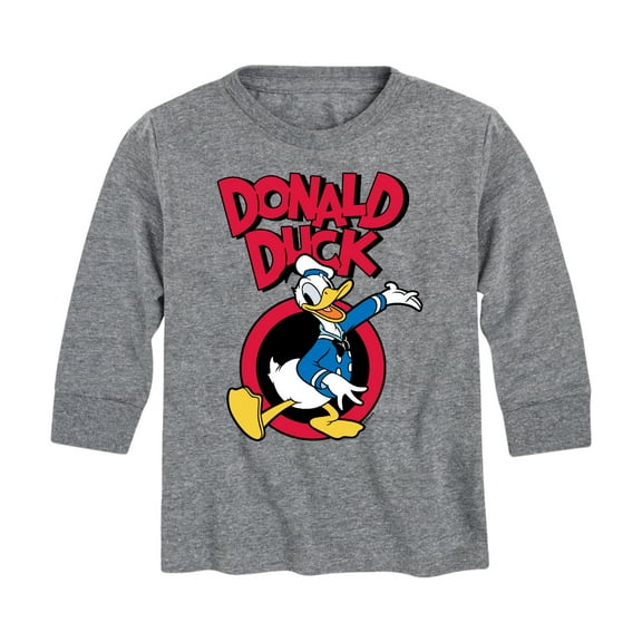 Mickey & Friends - Donald Duck - Toddler And Youth Long Sleeve Graphic T-Shirt