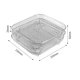thumbnail image 3 of Soporte Escurridor apilable de 3 niveles de acero inoxidable 304 con esquinas elevadas y clips (1 pieza) Rkxzt, 3 of 9