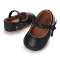 thumbnail image 3 of nvzhuang Baby Girls Shoes, Soft Sole PU Leather Bow Crib Shoes Non-slip Flats Toddler Shoes, 3 of 8