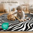 thumbnail image 4 of ODIKA Print Striped Abstract Motif Bold Inspired Centered Diagonal Zebra Flowing for Great Room, Indoor Open Concept, Large Living Low Profile Flatwoven, 4 of 7