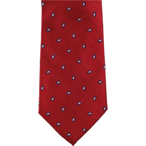 Club Room Cravate Auto-Nouée en Laine de Pin pour Hommes, Rouge, Taille Unique