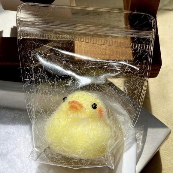 Fnochy Chicken Squishies Taba, Handmade Fuzzy Squishies Chick, Pinch Family Squishie for Adults to Relieve Stress