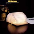 thumbnail image 2 of Lámpara LED de madera para libros, plegable y magnética, recargable por USB, decorativa., 2 of 5