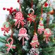 thumbnail image 4 of Christmas Candy Ornament Lollipop Xmas Decor Candy Cane Hanging Decoration Canes Crafts for Xmas Wreath Xmas Tree Party Supplies, 4 of 5