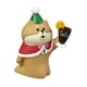 thumbnail image 4 of Figura navideña en miniatura, mini estatua de animal, adorno de escritorio de resina, Navidad Shiba Inu, 4 of 9