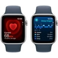 thumbnail image 3 of (Open Box) Apple, Watch SE, 2nd Generation 2024 (GPS), Silver Aluminum Denim Sport Band/40mm - S/M, 1 Each, 1, 3 of 5
