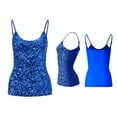 thumbnail image 4 of Xunmmm Women's Sequin Tops Halter Tank Tops Sleeveless Glitter Camisole Vest Adjustable Straps Daily Night Club Party Performance Clothes BU1, 4 of 4