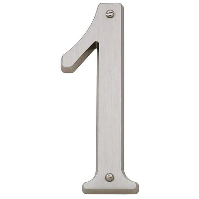 Baldwin 90671150 CD Maison Numéro 1 et 44; Nickel Satiné