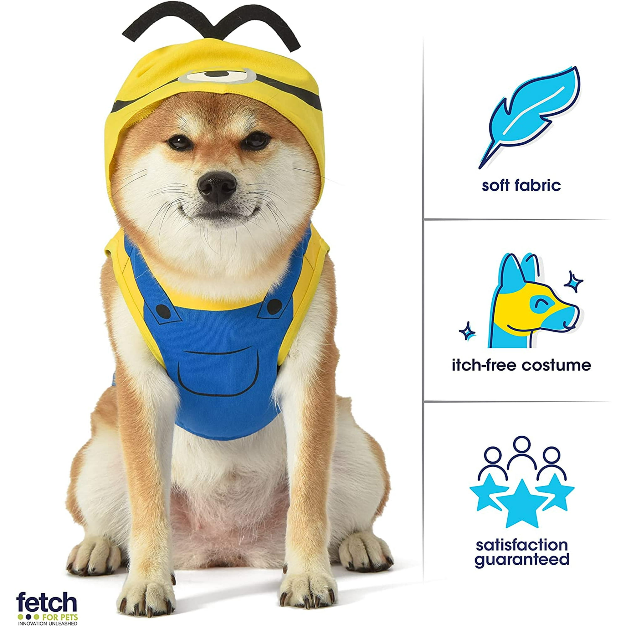 ATTOE Despicable Me Dog Halloween Costume Dog Costume with Hood from the ATTOE Cute Minion Costume for Dogs Puppy Costume ATTOE Dog Costume Walmart