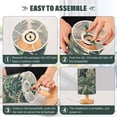 thumbnail image 4 of Dinosaurs Leaves Table Lamp USB Bedside Desk Nightstand Lamp Printed Gifts Small Lamp Wood Base for Bedroom Living Room Kids Room College Dorm, 4 of 7