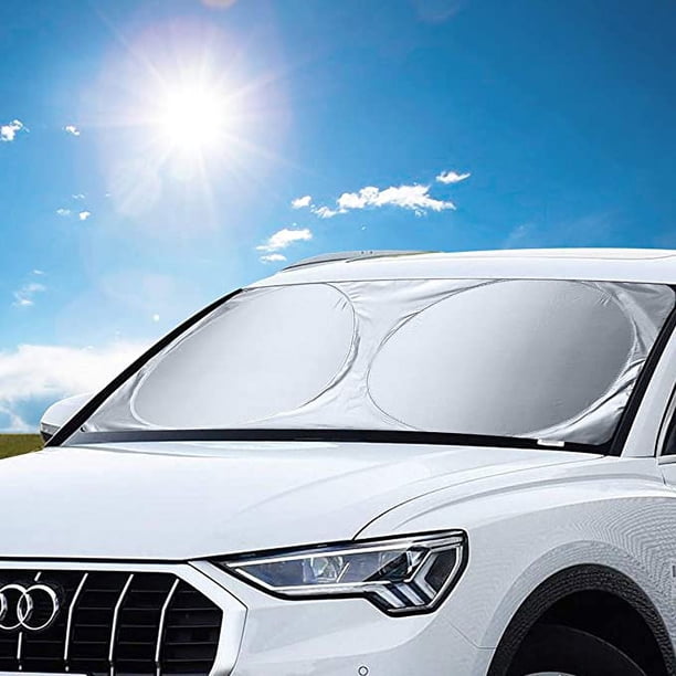 Parasol para coche, protector de parabrisas que bloquea los rayos UV y el calor, protector para mantener el vehículo fresco - 150 x 70 cm