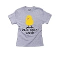 thumbnail image 1 of Disc Golf Chick - Cute Yellow Baby Chick Boy's Cotton Youth Grey T-Shirt, 1 of 2