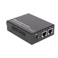 thumbnail image 1 of Ethernet Switch Converter, Single Mode Fiber 1.25Gbps LED Indicator Fiber Ethernet Transceiver, RJ45 Port, 1000 Base SX, Plug and Play,  Metal Casing, for Networking, 1 of 7