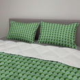 thumbnail image 2 of Abstract Green Comforter & Sham Bedding Set, Modernistic Geometric with Creative Monochrome Squares Triangles, 3 pcs Duvet Set Microfiber Filling Quilt, 5 Sizes, Multicolor, by Ambesonne, 2 of 4